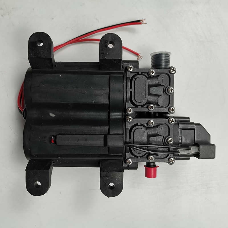 3208 12V 120W 8L/min high flow double head diaphragm water pump with copper joint
