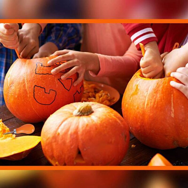 Narzędzie robić rzeźbienia dyni, zestaw robić rzeźbienia dyni Halloween, narzędzie robić rzeźbienia dyni ze stali nierdzewnej 8 sztuk