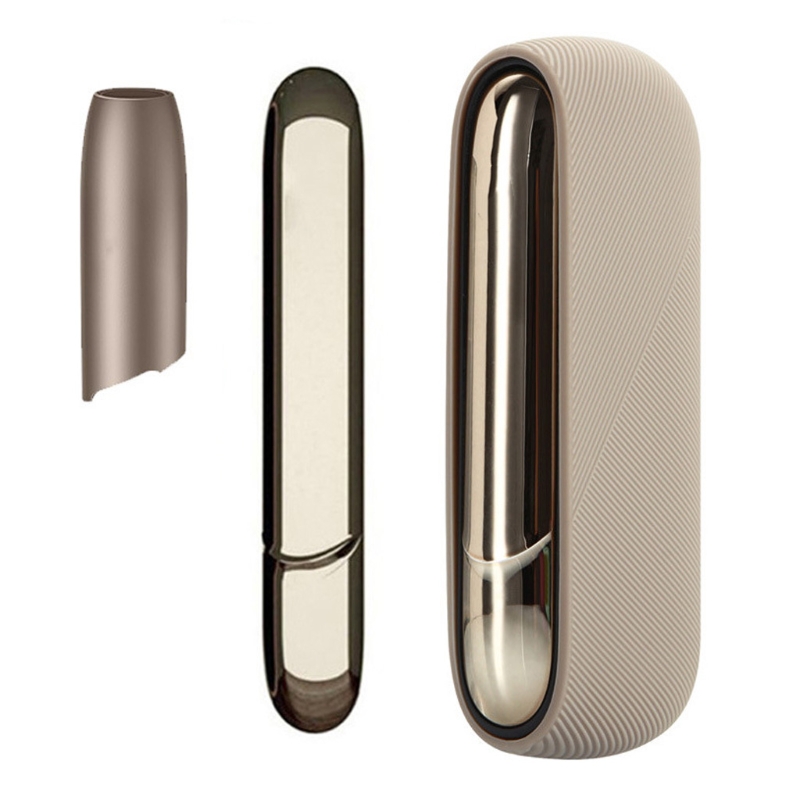 1Cap 1 custodia 1 lato 3 in 1 for-iqos 3.0 copertura laterale magnetica per PC per-iqos 3 Duo decorazione accessori sostituibili: Gold