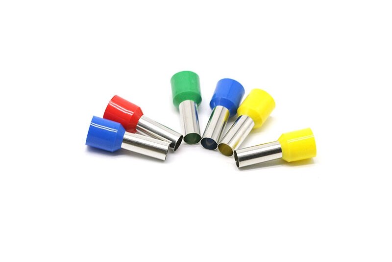 100 pcs E6012 Buis isolerende terminals 6MM2 Kabel Draad Connector Isolerende Crimp Terminal Geïsoleerde Connector VE-6012
