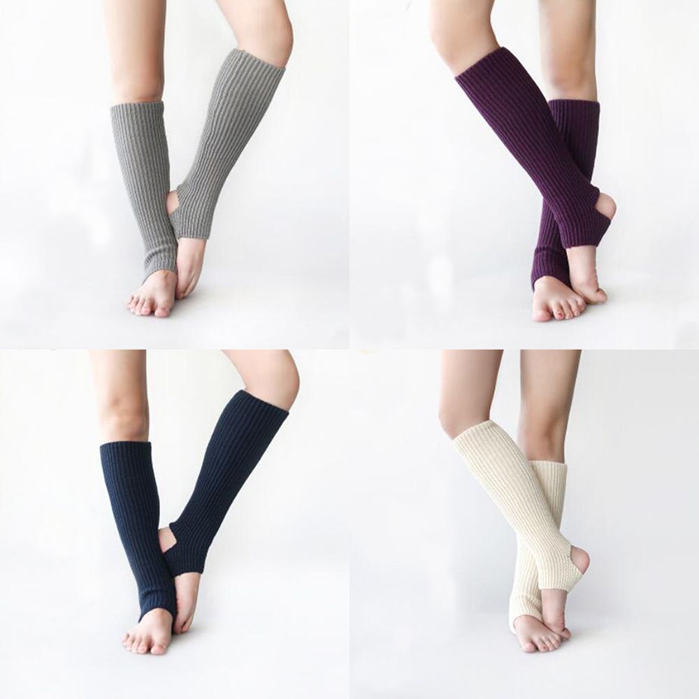 1 Pc Gym Yoga Sokken Womens Winter Brei Haak Gebreide Beenwarmers Legging Boot Cover Voor Dans Ballet Oefenen sokken