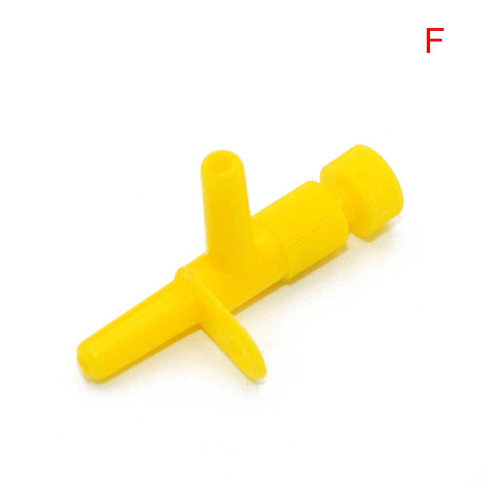 Kunststof aquarium luchtregelkleppen schakelaar regelkleppen aquarium slangaansluiting afstelling regelkleppen _wk: F