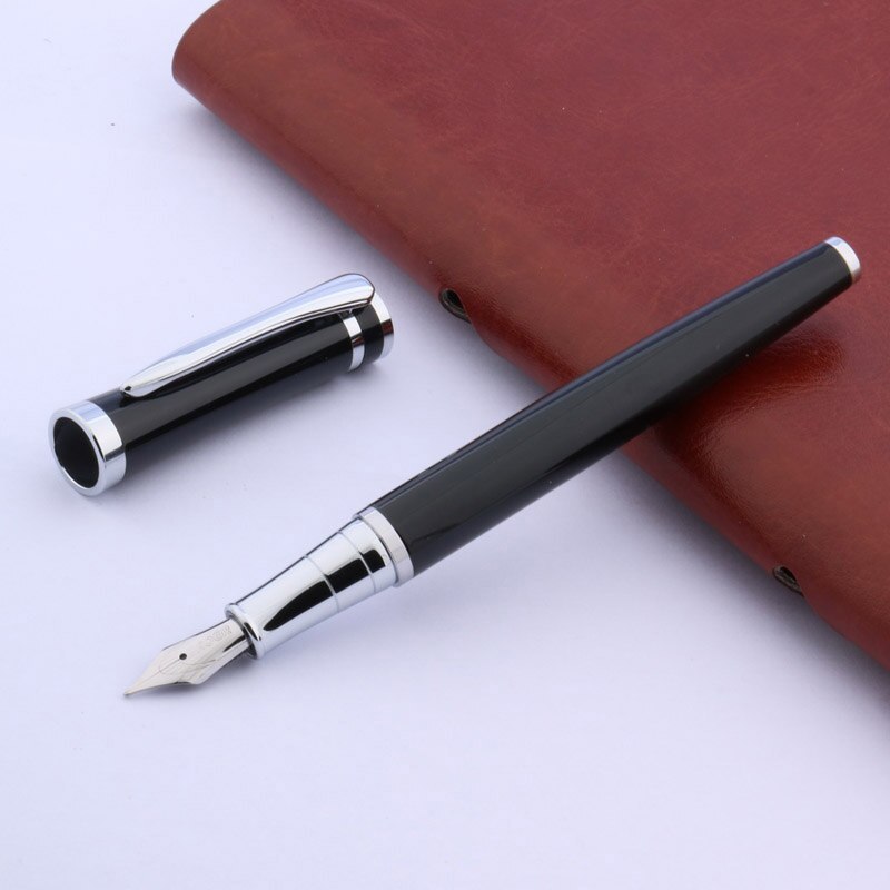 BAOER 3035 classic office silver black fountain pen