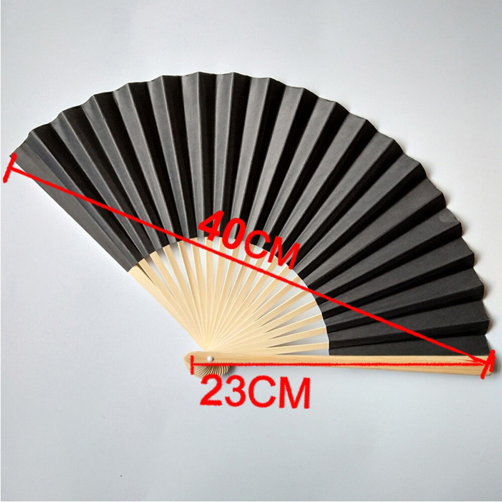 Chinesischen Stil Hand Fan Bambus Papier Falten Fan Party Hochzeit Einfarbig tanzen Fan Frohe Weihnachten Heißer eins #1925