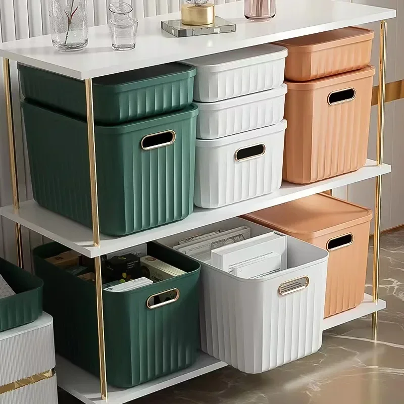 Japanische Kunst Farbe Aufbewahrung sbox Schlafsaal Heimat Sekretariat Schreibtisch Kleinigkeiten Container Snack Kosmetik mit Deckel Aufbewahrung sbox