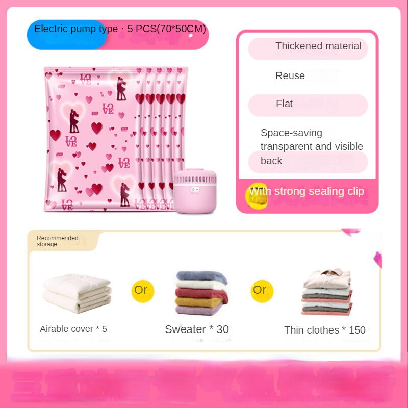 Vacuum compression bag clothing quilt vacuum bag storage bag travel clothes quilt storage handbag: i