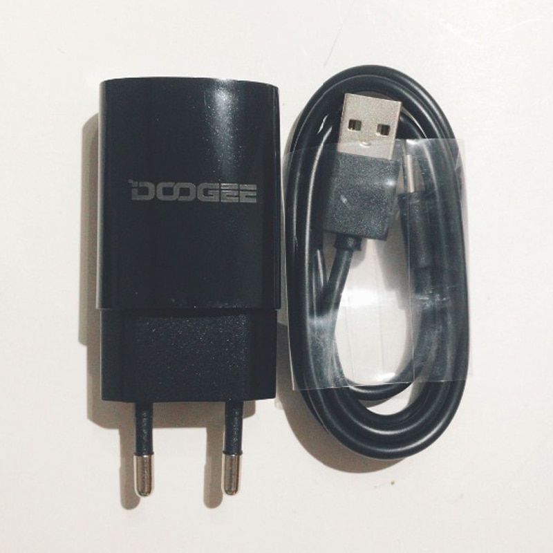 Doogee S90 Ac Adapter Travel Charger Eu Plug Adapter + Type-C Usb Kabel Voor Doogee S90 mobiele Telefoon