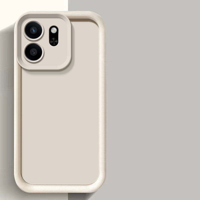 Hoesje voor infinix 50i, infinix smart 9 telefoonhoesje 50i infinix smart 9 matte achterkant cover met skin feel bescherming schokbestendig: Aluminium / Beige
