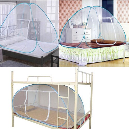 3 Sizes Portable Mosquito Pop Up Camping Tent Polyester Bed Canopy Net