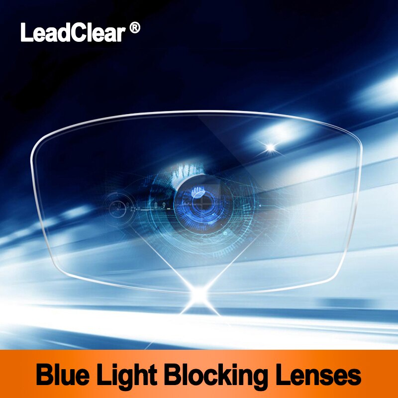 LeadClear Vision Correction Single Vision Blue Light Blocking Optical Prescription Lenses Spectacle Frame Lenses Aspheric Myopia