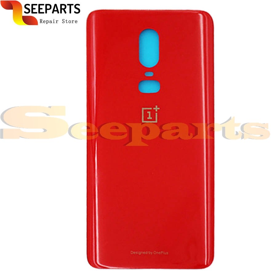 6.28"Glass For One Plus 6 Back Battery Cover Door Rear Glass For oneplus 6t battery cover for oneplus 6 battery cover With Glue