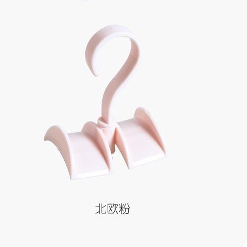 360-degree Rotation Bag Rack Closet Organizer Hanger Handbag Storage Purse Belts Scarves Hanging Rack Hook Home Bag Rack: Pink