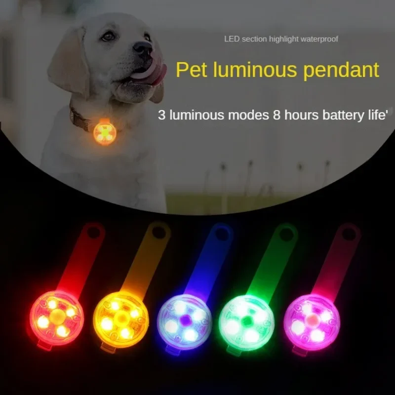 Collar LED para perro y gato, colgante de seguridad nocturna, luz luminosa para gato, arnés intermitente impermeable IPX7 con luz para accesorios para perros