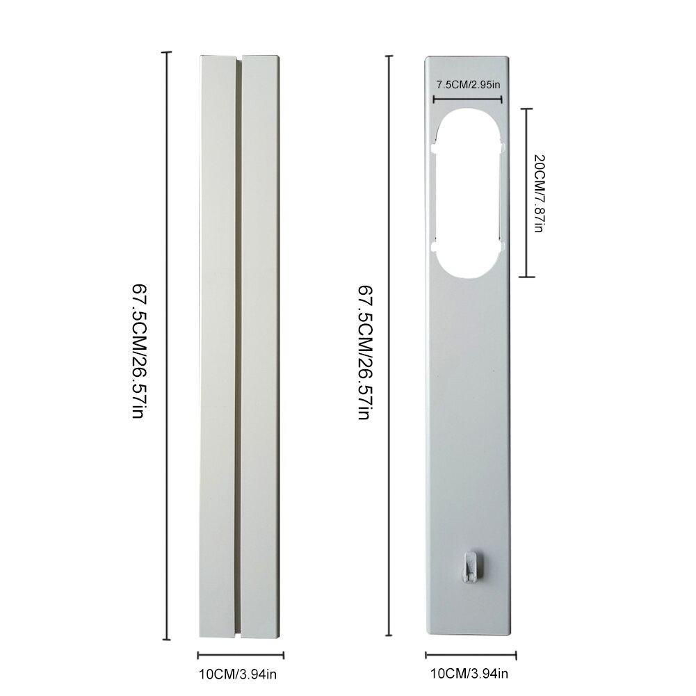 Adjustable Portable Air Conditioner Window Kit Slide Plate Wind Shield Window Adapter Connector Air Conditioning Accessories
