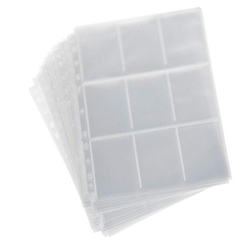 5/10/20Pcs Trading Card Sleeves Storage Wallets Album Pages Collection Coin Holders Wallets Sleeves Photo Albums: 10Pc