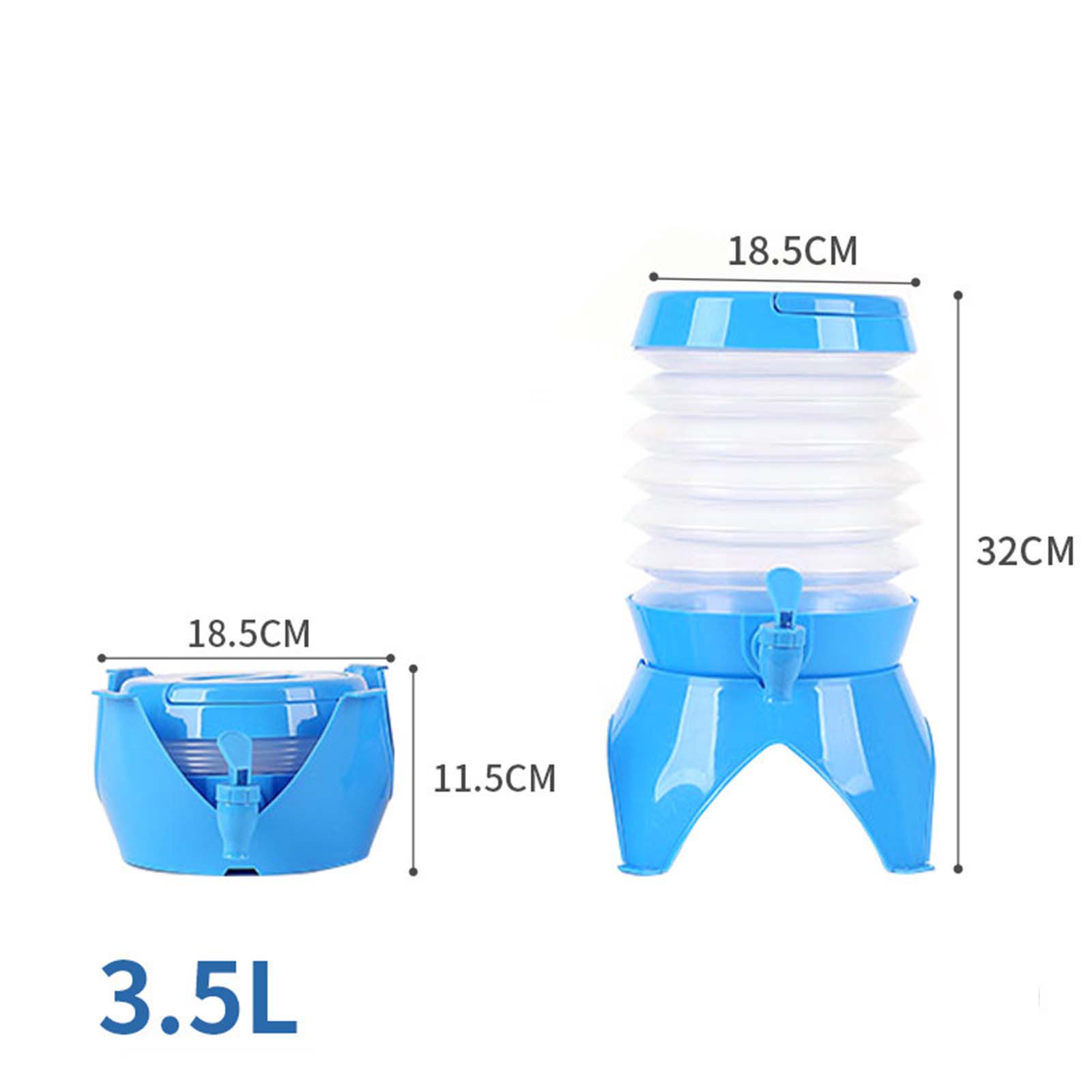 Collapsible Water Container Camping Water Spigot Jug Outdoor Water BucketWater Faucet Beer Drinks for Climbing Fishing PicnicBBQ