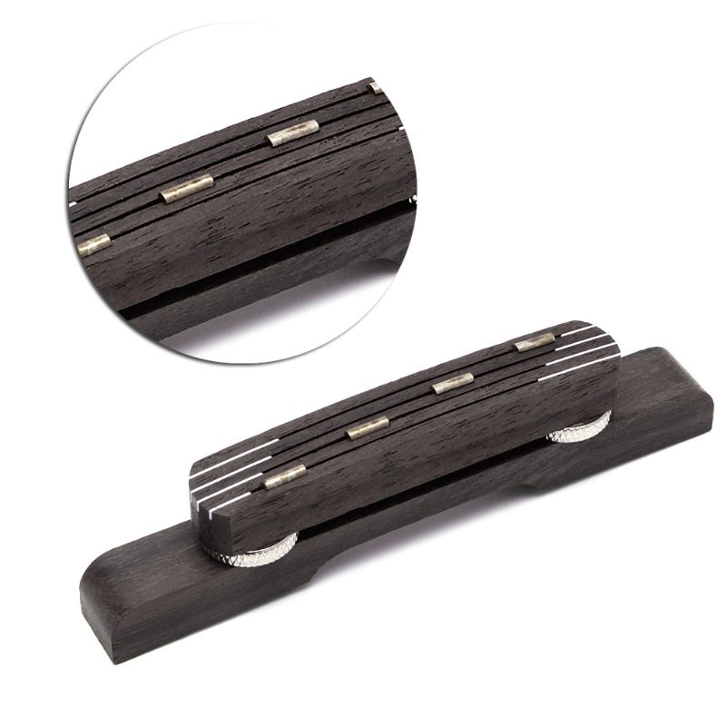 Durable Rosewood Guitar Bridge Mandolin Bridge For Hofner Bass Guitar Adjustable