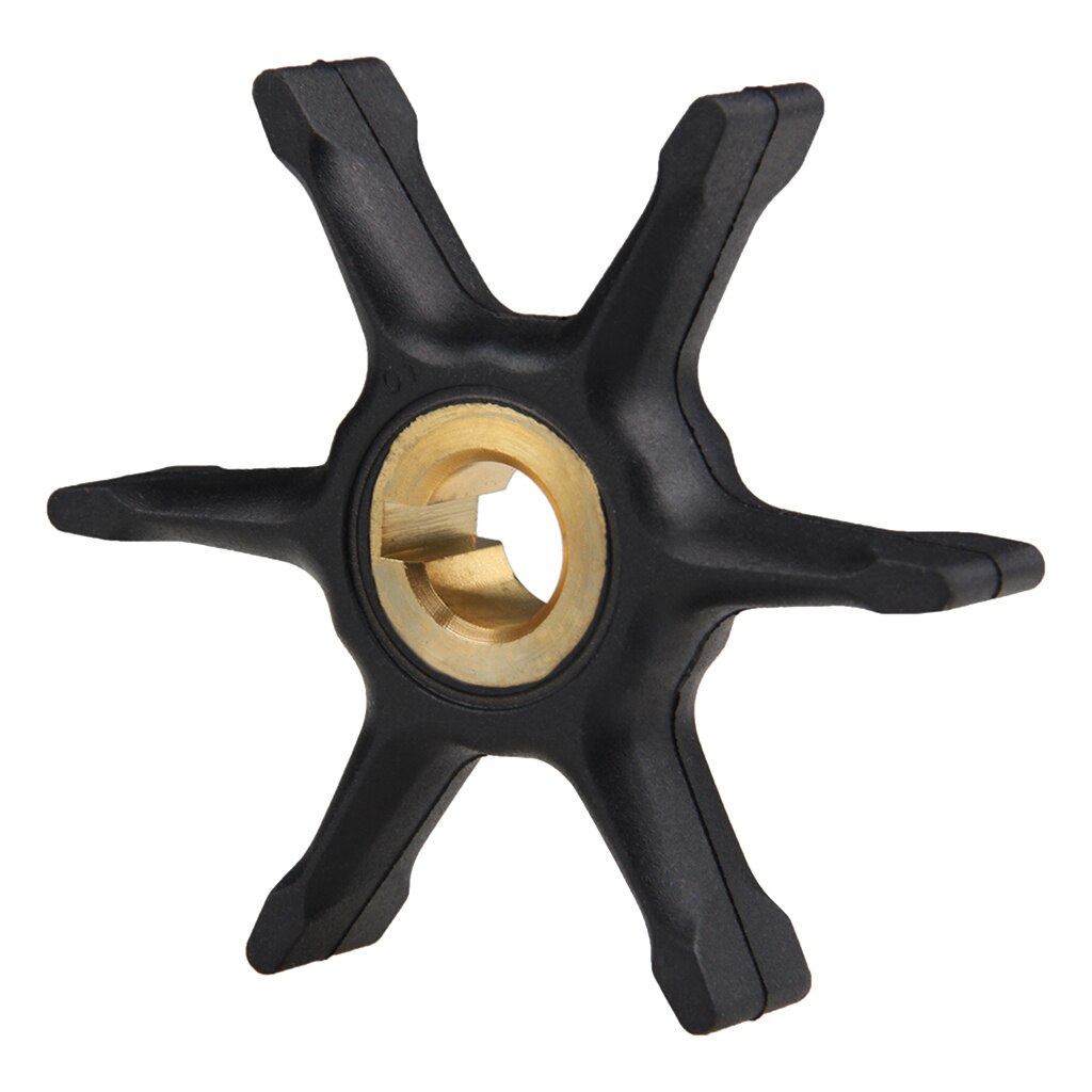 Boat Water Pump Impeller 6 Blade For 3/4/5/5.5/6/7.5HP 2-Stroke Evinrude Johnson/OMC/BRP Outboard Motor 277181/434424 18-3001