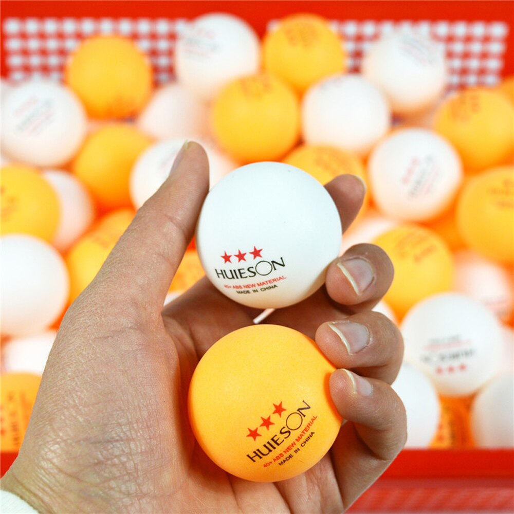 20 50 100 Engels Materiaal Tafeltennis Ballen 3 Ster 40 + Abs Plastic Ping Pong Ballen Tafeltennis training Ballen