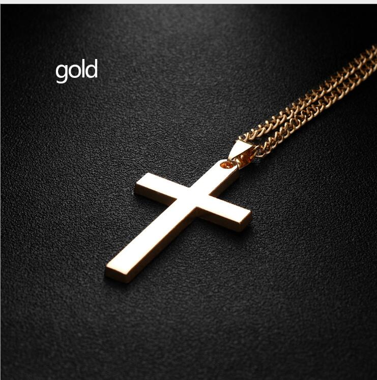 MILACOLATO Kruisketting van 925 sterling zilver voor mannen en