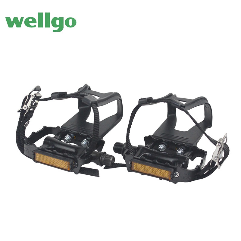 Wellgo M248DU Bicycle Pedal MTB Road Bike Pedals Aluminum Alloy bearing pedal with Dog's Mouth Bicycle Parts