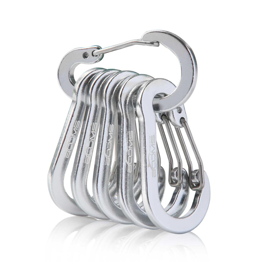 Lot De 13 Mousquetons En D En Alliage De Fer – Multicolore, Pour Camping, Rando, Pêche Et Sac à Dos