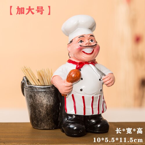 Palillo de dientes decorativo de resina para decoraciones para restaurante decoración para el hogar sostenedor de palillo de chef titular de la tarjeta del nombre: b