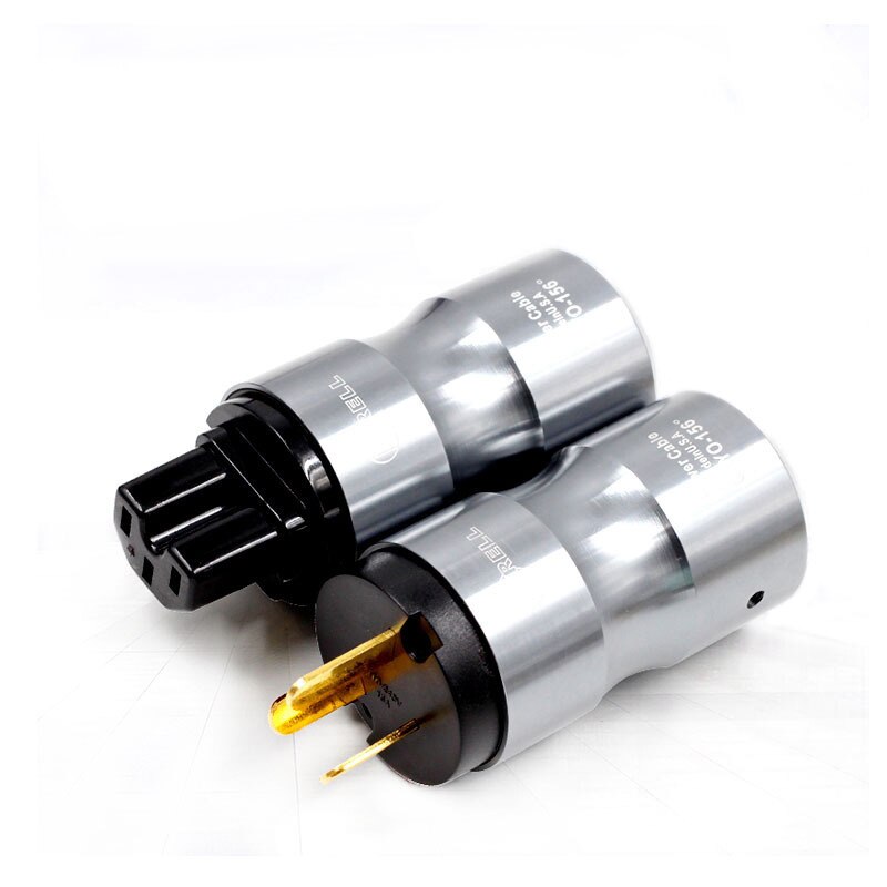 Krell – prise de courant IEC, pour alimentation électrique américaine plaquée or/Rhodium: WHITE