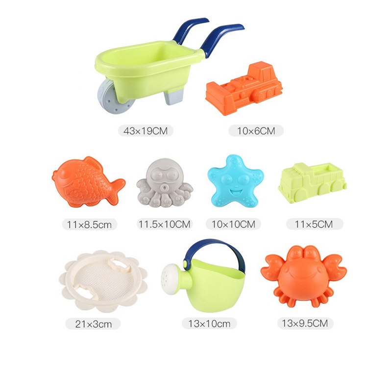 Baby Kids Beach Toy Set Shovel Tool Kit Children Summer Beach Play Sand Bucket Rake Hourglass Sandbox Set Toy Kid