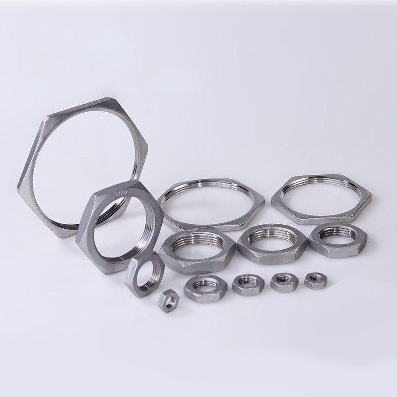 Rohr Fitting Edelstahl ss 304 Hex Muttern Hex Muttern 1/8 "1/4" 3/8 "1/2" 3/4 "1" 1-1/4 "1-1/2" BSP