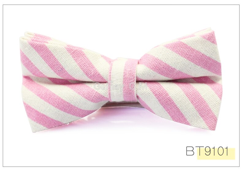Men Striped Bowtie Casual Neckwear Adjustable Mens Bow Tie for wedding England Style Adult Linen Ties: BT9101