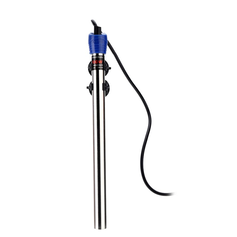 Calentador sumergible para acuario de 50W/100W/200W/300W/500W, termostato de temperatura de acero inoxidable para acuario o pecera