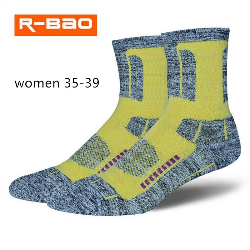 Women Men Ski Socks Winter Warm Thermal Outdoor Running Sports Cycling Thermosocks Warmer Skiing Snowboard Socks: women yellow 35-39