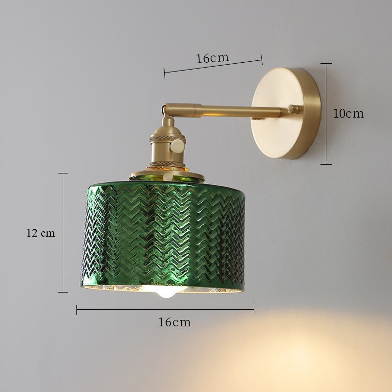 Nordisk vægdekoration led-lampe luminaria med drejeknap stue soveværelse minimalistisk indretningsbelysning væglamper galvaniseret skærm: 6-10w / Sort