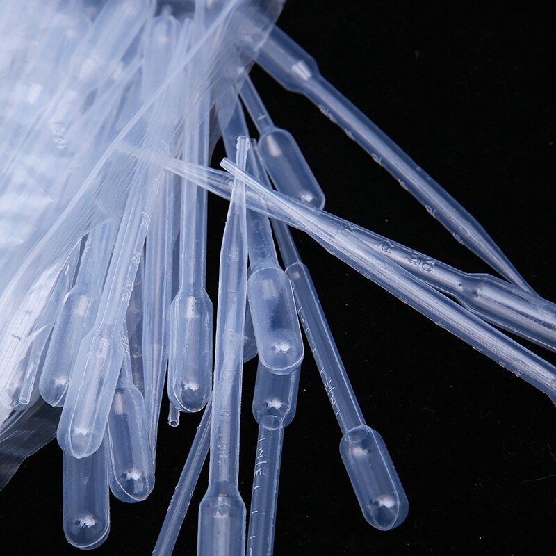 10ml plastpipetter gradueret transparent dråbe til laboratorieforsøg 30cm længde 100 stk