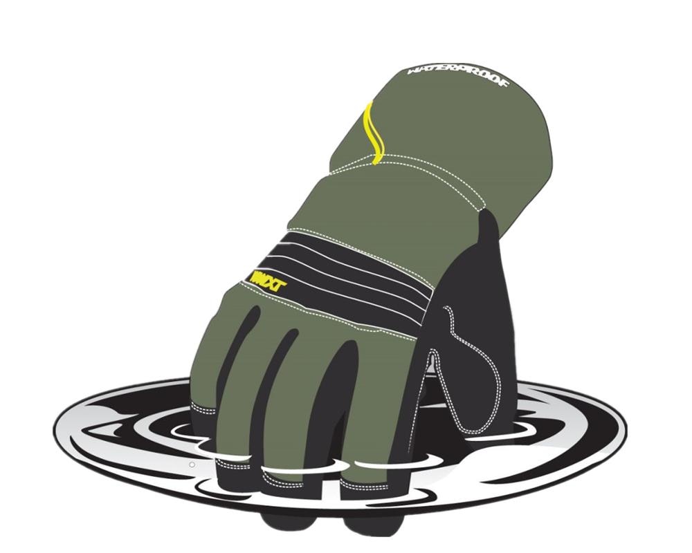 100% Waterdicht En Winddicht, Een Zware Winter Werk Handschoen (Army Groen, Xx-Large).