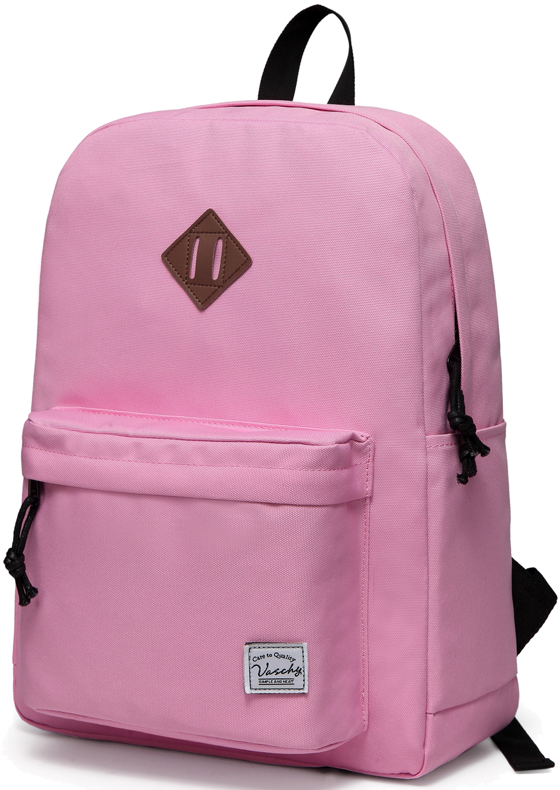 VASCHY School Backpack for Teenagers Travel School Bags Bookbag Classic University Student Backpacks Mochilas Yellow: PINK