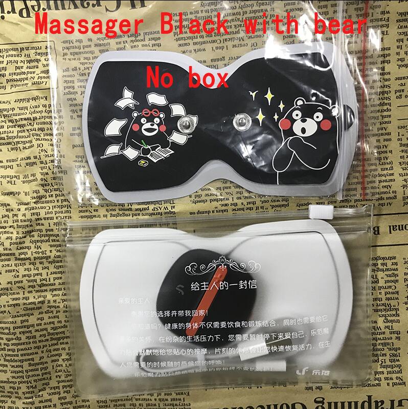 Youpin Leravan LF Portable Electrical Full Body Relax Muscle Therapy Massager Magic Massage Stickers For office worker/home: Black bear no box