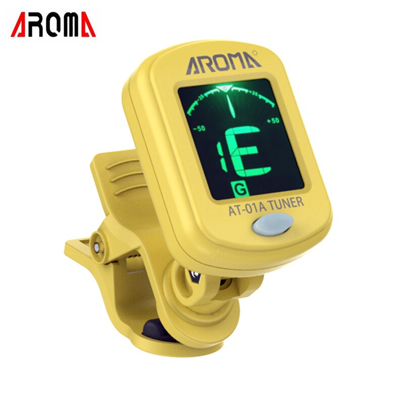 Acouway Guitar Ukulele Tuner Violin Bass Electronic Tuning Tuner Clip-On Chromatic Tuner 360 DegreeRotate With 5 Tuning Model