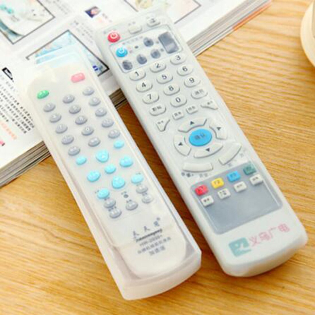 TV Transparent Remote Control Cover Dust Protect Protective Storage Bag Portable Silicone Air Condition Remote Control Case