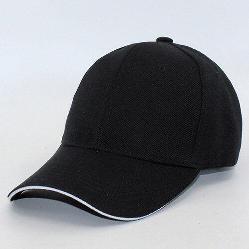 Men Baseball Cap Women Snapback Caps Casquette Hats For Men Plain Blank Bone Solid Gorras Planas Baseball Caps Plain Solid: black white