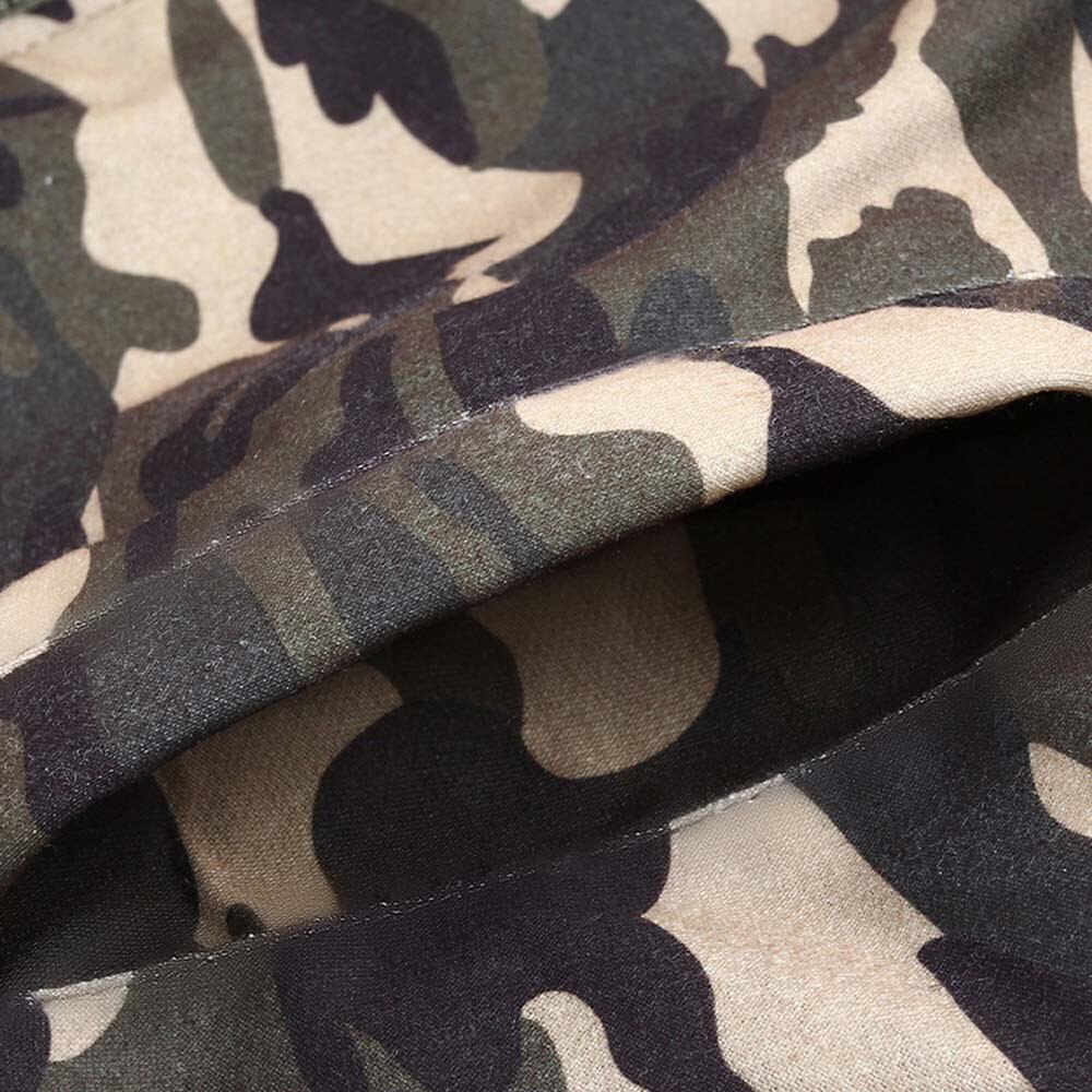 Herrjackor och kappor hoodie kamouflage tryck vinter varm fleece dragkedja tröja jacka outwear kappa vandring jacka  s10 se26