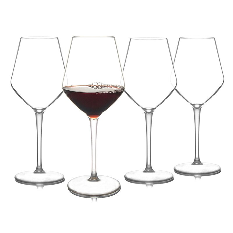Transparent tall red wine glass Heat-resistant and -resistant silicone tritan plastic wine glass Home bar accessories
