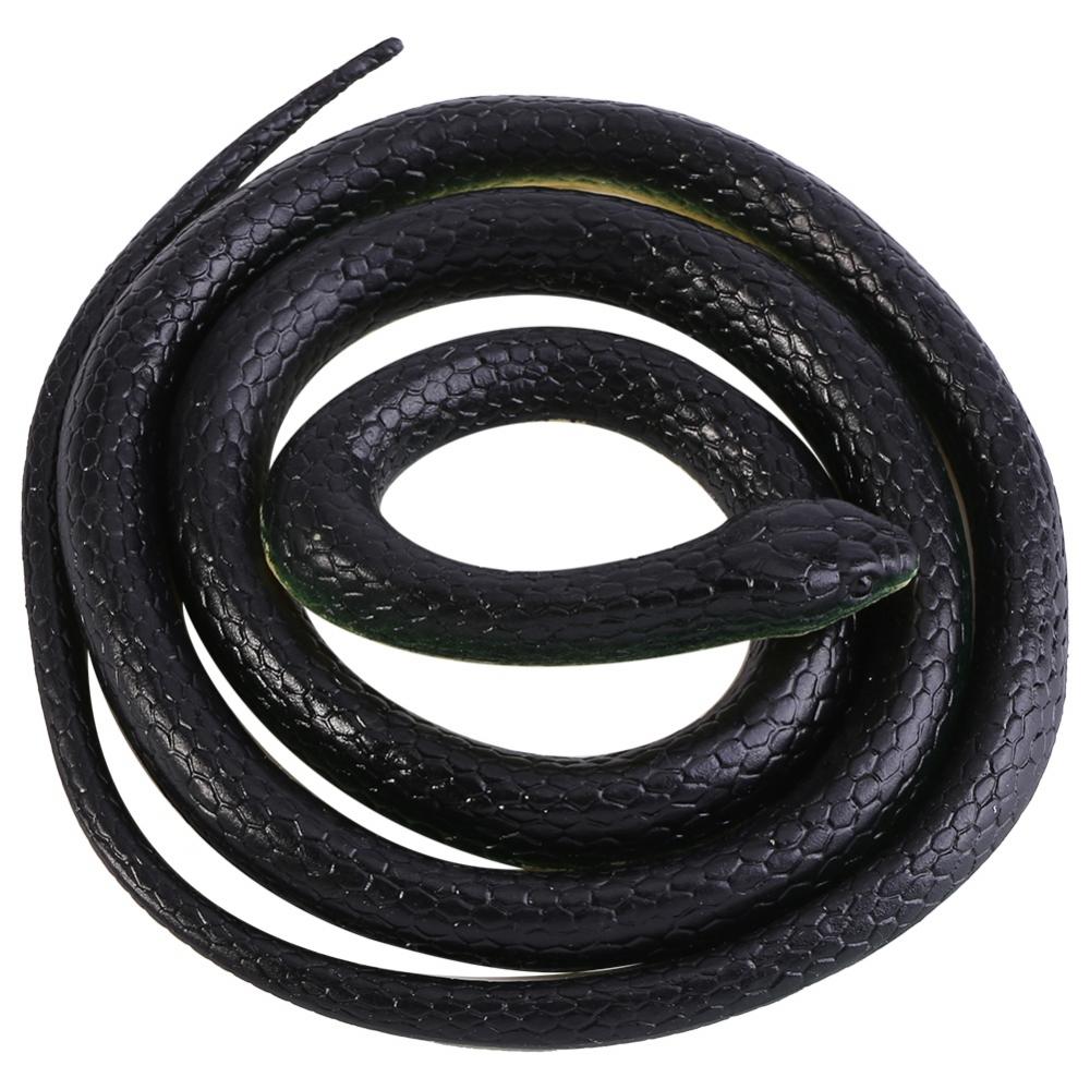 130cm Long Soft Rubber Snake Garden Props Funny Joke Prank Toy Soft Rubber Toy Snake Safari Garden Props Joke Prank
