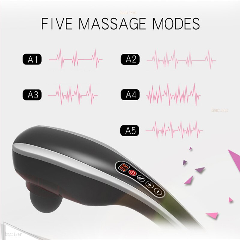 7 In 1 Elektrische Nek Massage Hamer Massage Back Relax Multifunctionele Halswervel Roller Massage Stok