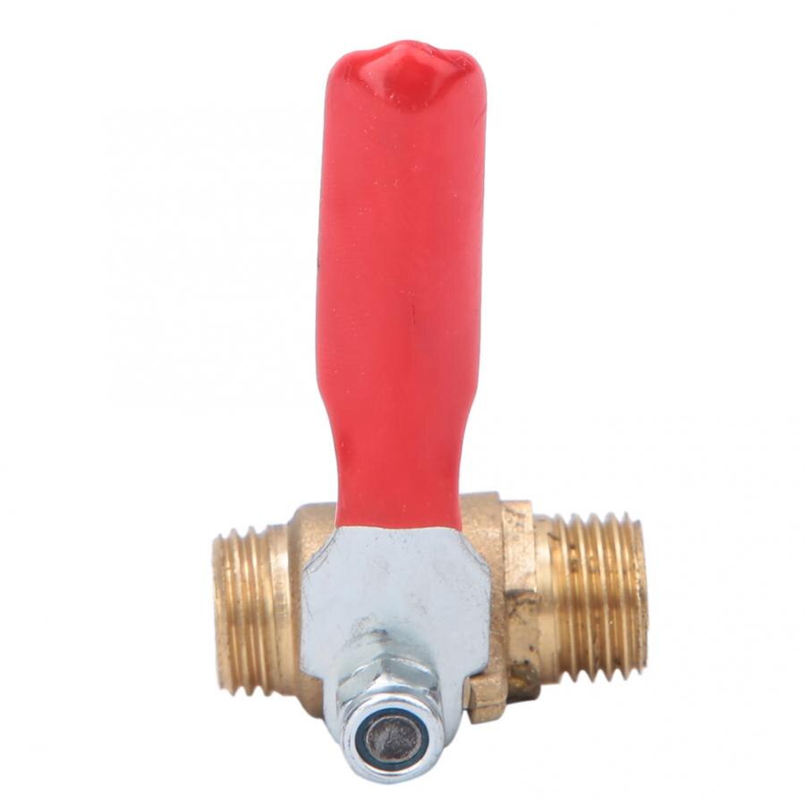 5Pcs G1/4 Inch Ball Valve Double Male Thread Brass Valve Air Compressor Pump Accessory