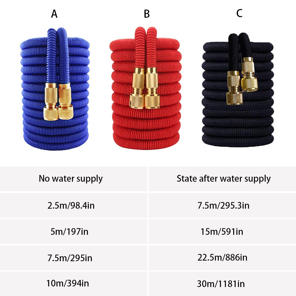 Garden Hose Water Expandable Watering Hose High Pressure Car Wash Expandable Garden Magic Hose Pipe