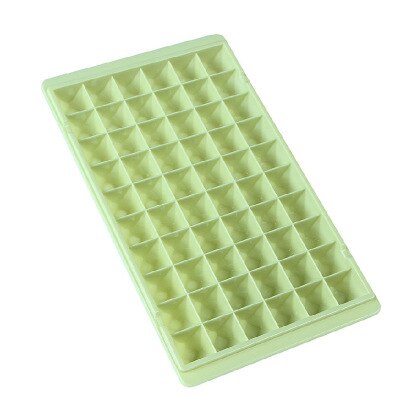 Small Big Ice Cube Tray Cold Cubes Tray Ice Maker Mold DIY Homemade Freezer Ice Lolly Mould in Home Ice Cream tools: Small 60 cells green