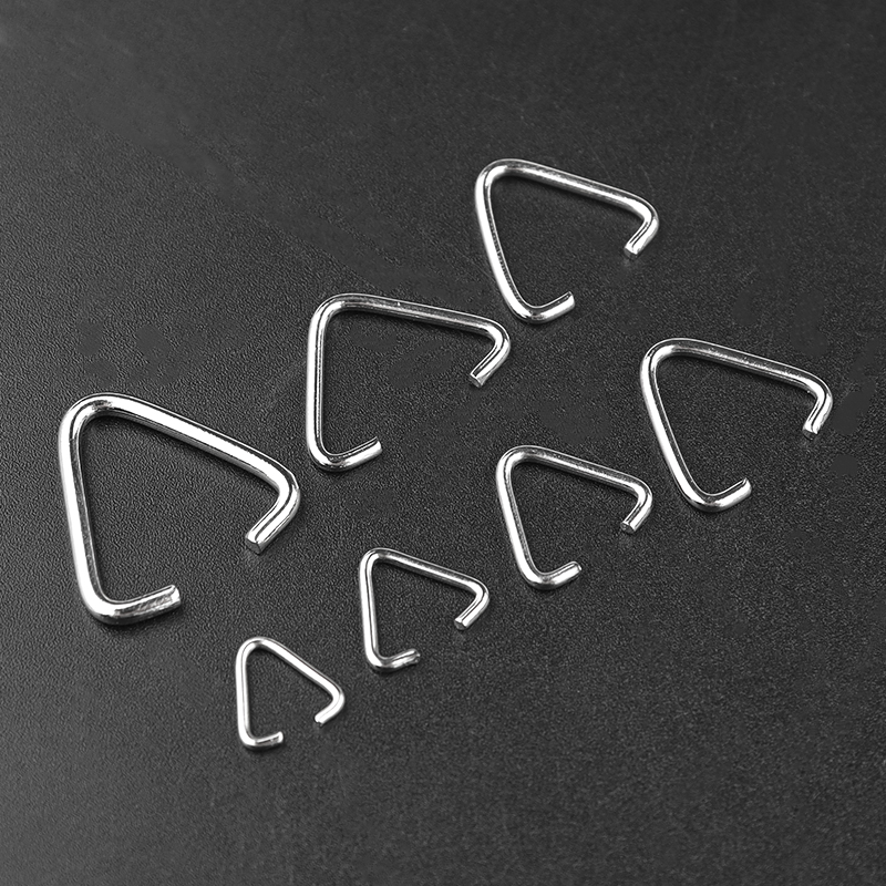 50-200 Stuks Driehoek Loops Ringetjes Multi Size Split Ringen Open Ringen Connectors Sluitingen Haken Voor Sieraden Maken accessoires: M