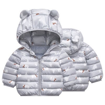 Medoboo Dikke Warme Baby Kleding Winter Jumpsuit voor een Jongen Meisje Pasgeborenen Snowsuit Overall Overalls Kinderen Kindje Jas Jas: ME0188-gray / 24M